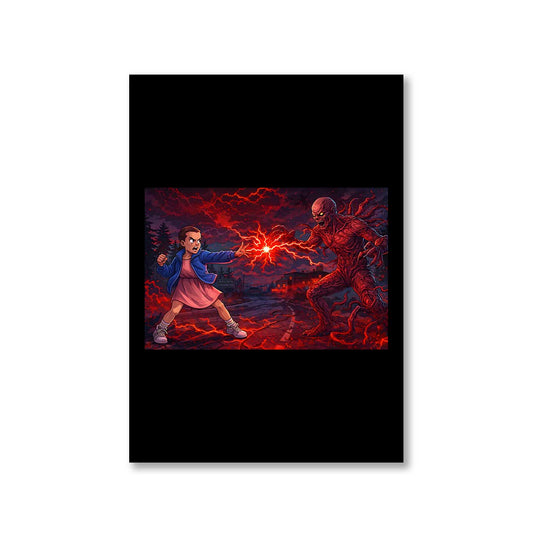 stranger things poster 11 vs 1