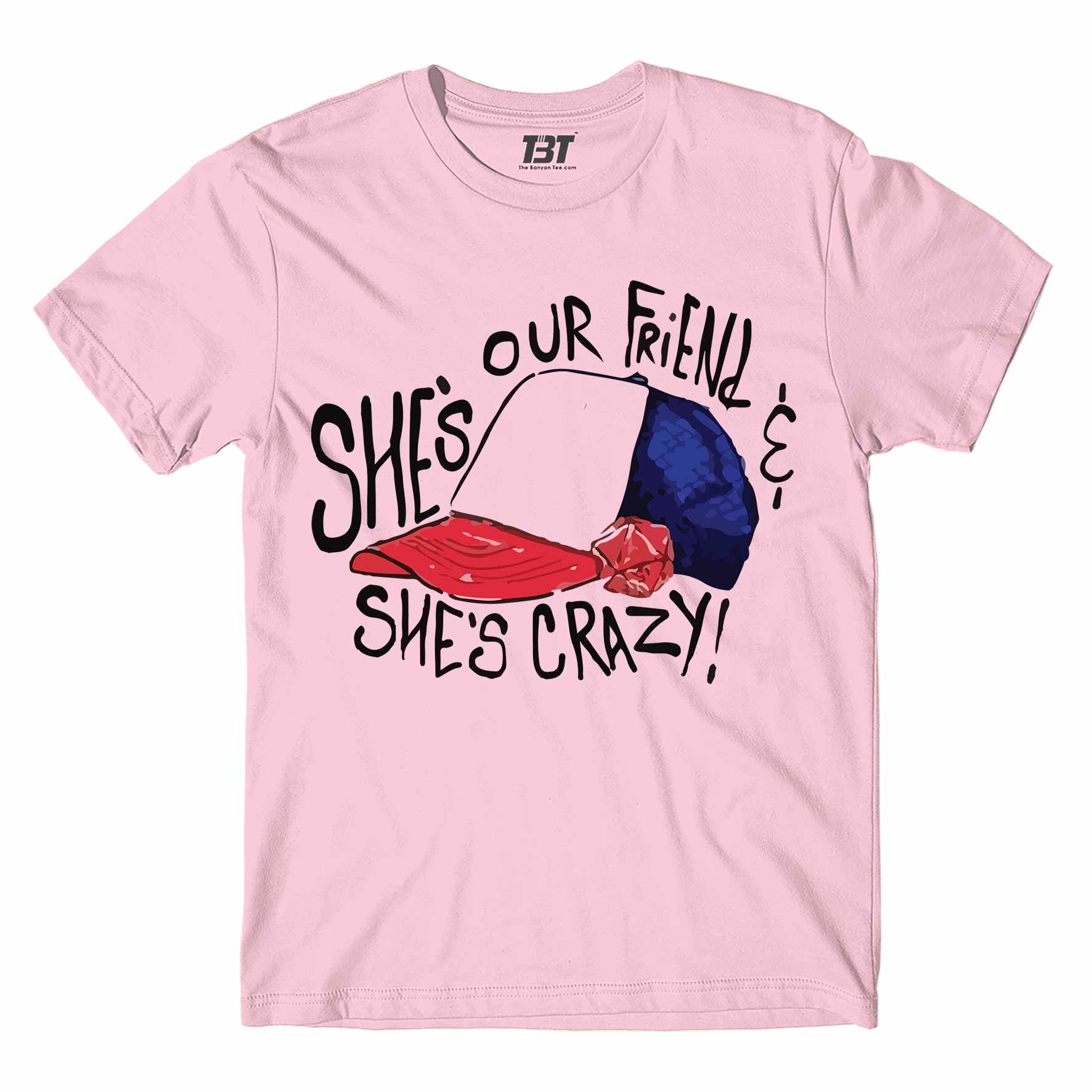 stranger things she's crazy t-shirt tv & movies buy online united states of america usa the banyan tee tbt men women girls boys unisex baby pink