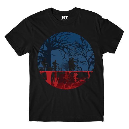 stranger things the upside down t-shirt tv & movies buy online united states of america usa the banyan tee tbt men women girls boys unisex black