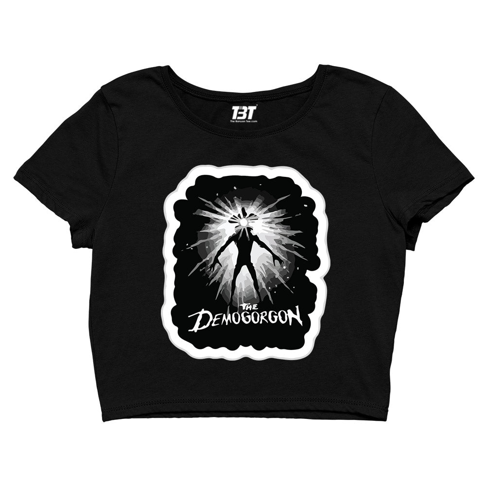 stranger things she's crazy crop top tv & movies buy online united states of america usa the banyan tee tbt men women girls boys unisex black stranger things eleven demogorgon shadow monster dustin quote vector art clothing accessories merchandise