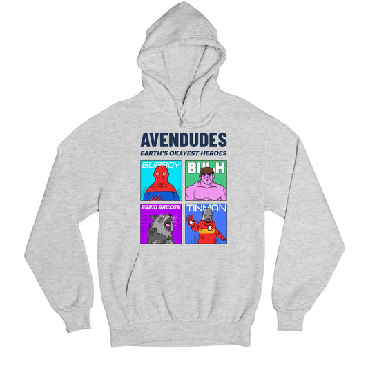 superheroes avendudes hoodie hooded sweatshirt winterwear tv & movies buy online united states usa the banyan tee tbt men women girls boys unisex baby blue