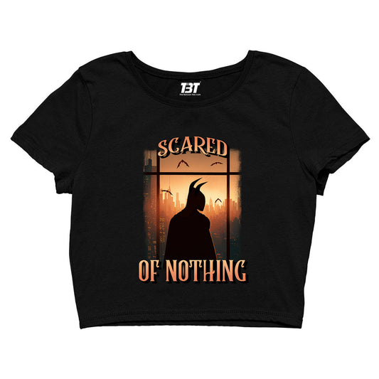 superheroes scared of nothing crop top tv & movies buy online united states of america usa the banyan tee tbt men women girls boys unisex black