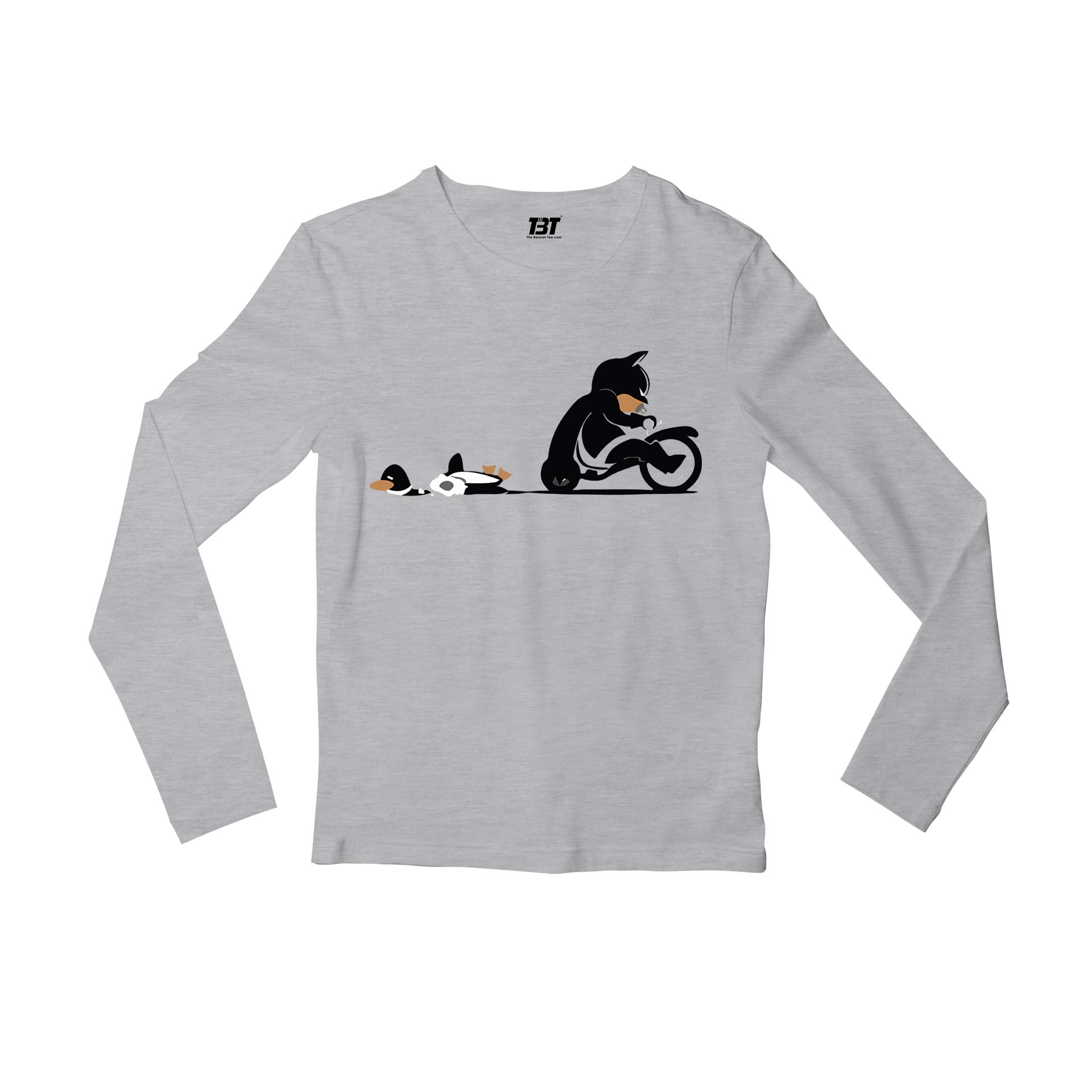 superheroes killer bat full sleeves long sleeves tv & movies buy online india the banyan tee tbt men women girls boys unisex gray