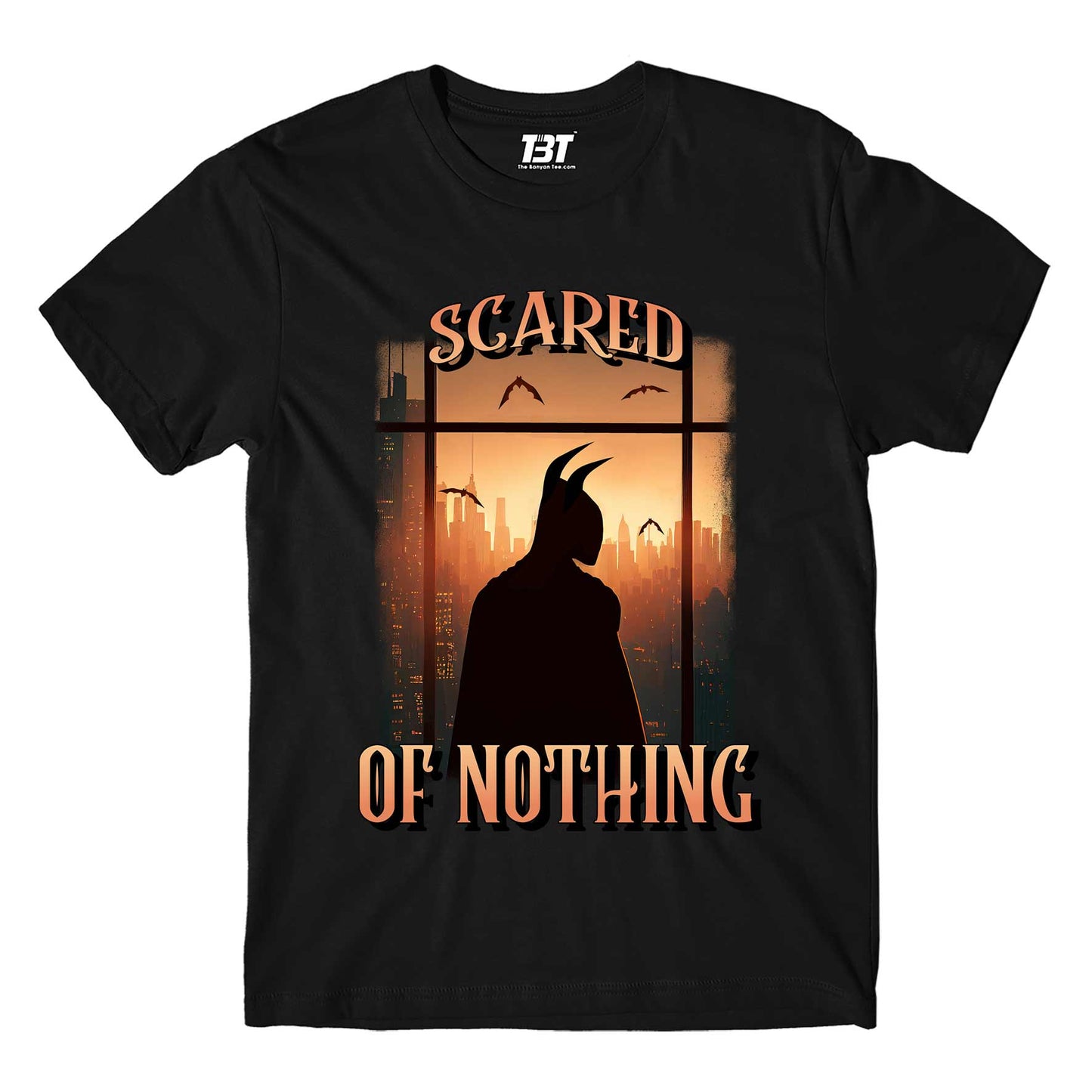 superheroes scared of nothing t-shirt tv & movies buy online united states of america usa the banyan tee tbt men women girls boys unisex black 