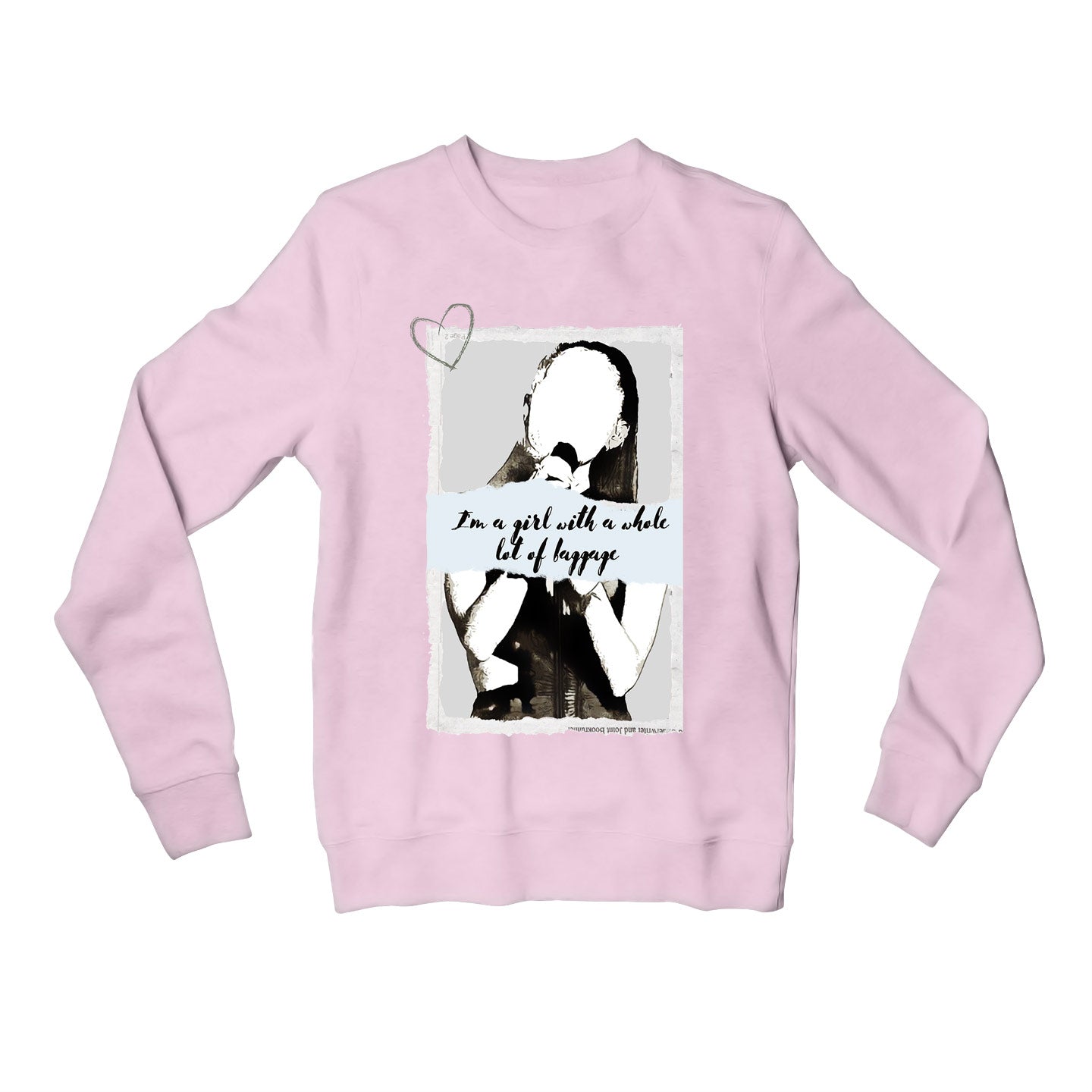 ariana grande ghostin sweatshirt upper winterwear music band buy online united states of america usa the banyan tee tbt men women girls boys unisex baby pink