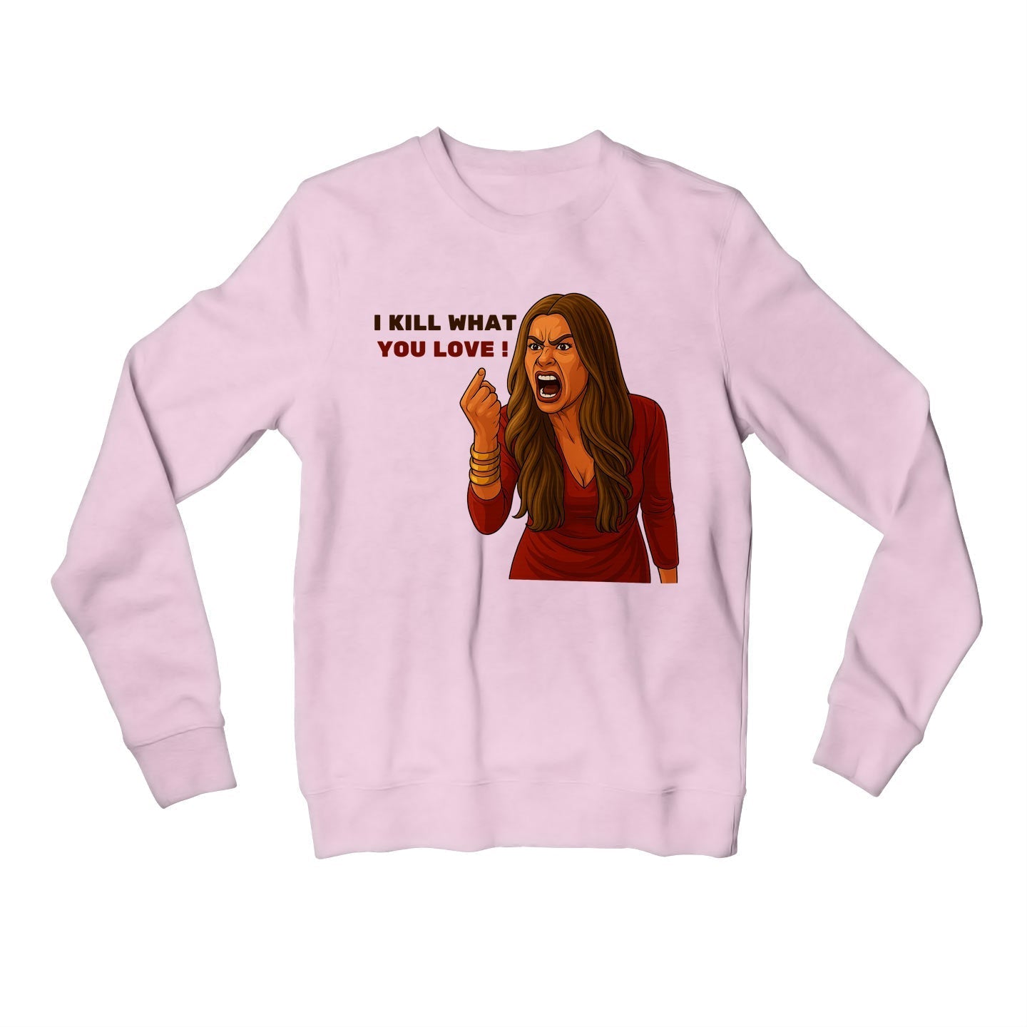 modern family what you love sweatshirt upper winterwear tv & movies buy online united states usa the banyan tee tbt men women girls boys unisex baby pink