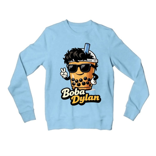 bob dylan boba dylan sweatshirt upper winterwear music band buy online united states usa the banyan tee tbt men women girls boys unisex baby blue 