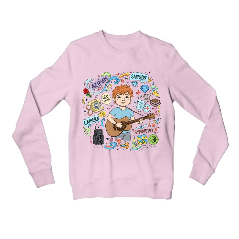 ed sheeran gingerverse sweatshirt upper winterwear music band buy online united states usa the banyan tee tbt men women girls boys unisex baby pink 