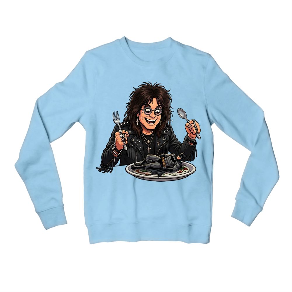 black sabbath bat meal sweatshirt upper winterwear music band buy online united states usa the banyan tee tbt men women girls boys unisex baby blue 