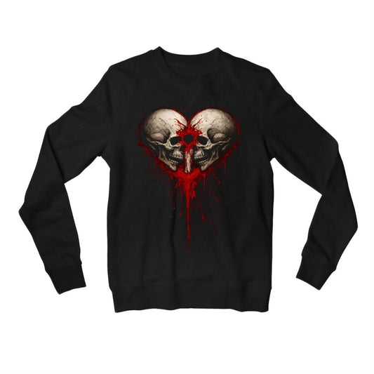 bullet for my valentine bullet heart sweatshirt upper winterwear music band buy online united states usa the banyan tee tbt men women girls boys unisex black 
