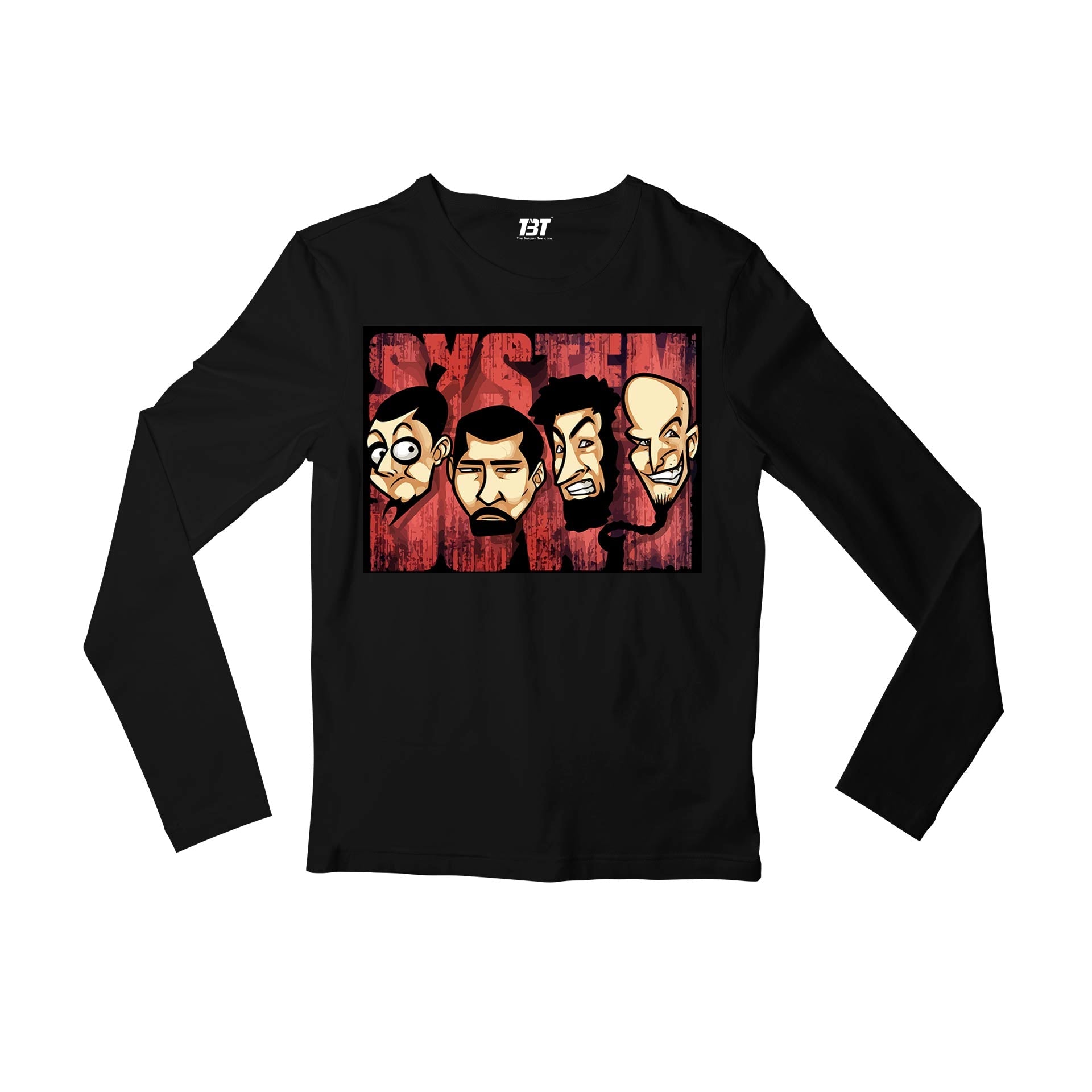 system of a down pop art full sleeves long sleeves music band buy online india the banyan tee tbt men women girls boys unisex black