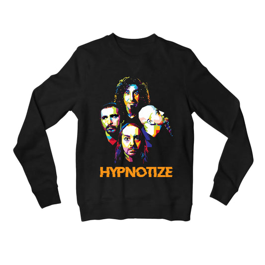 system of a down hypnotize sweatshirt upper winterwear music band buy online united states of america usa the banyan tee tbt men women girls boys unisex black