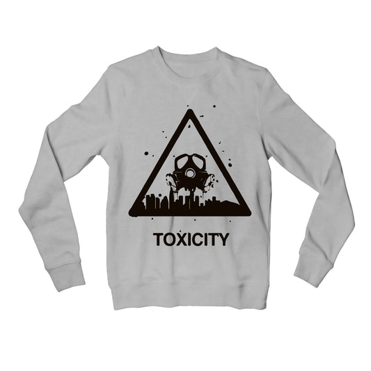 system of a down toxicity sweatshirt upper winterwear music band buy online united states of america usa the banyan tee tbt men women girls boys unisex gray