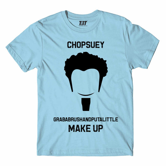 system of a down chopsuey t-shirt music band buy online usa united states the banyan tee tbt men women girls boys unisex ocean blue