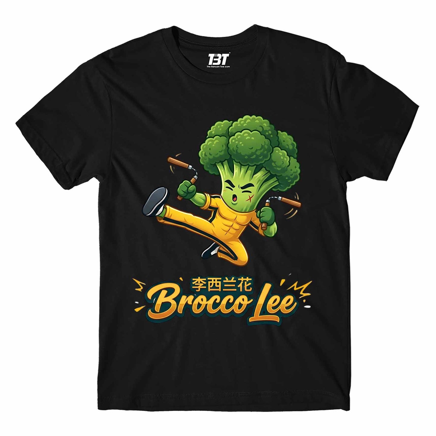 printed graphic brocco lee t-shirt printed graphic stylish buy online united states usa the banyan tee tbt men women girls boys unisex black