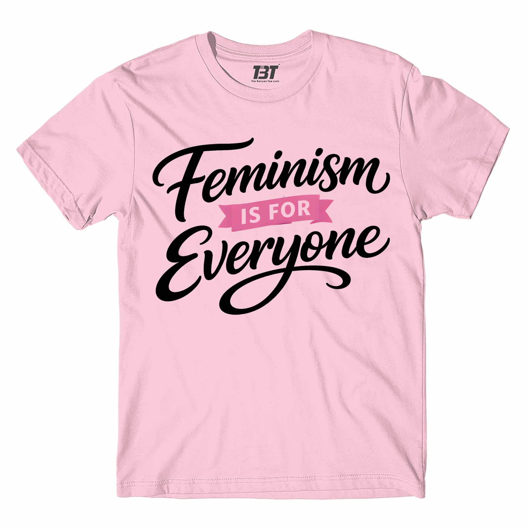 printed graphic feminism is for everyone t-shirt printed graphic stylish buy online united states usa the banyan tee tbt men women girls boys unisex baby pink