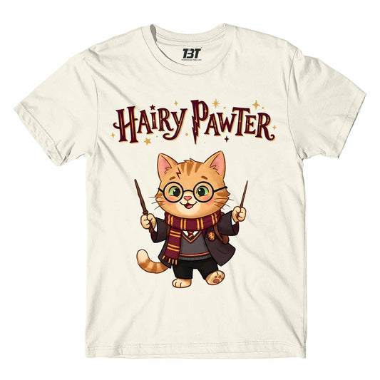 printed graphic hairy pawter t-shirt printed graphic stylish buy online united states usa the banyan tee tbt men women girls boys unisex off white