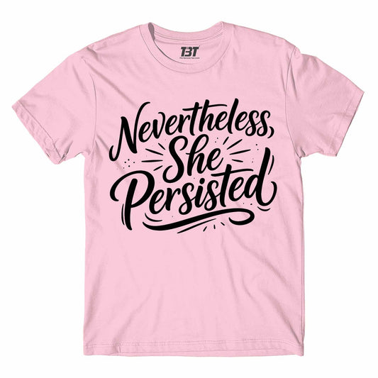 printed graphic she persisted t-shirt printed graphic stylish buy online united states usa the banyan tee tbt men women girls boys unisex baby pink
