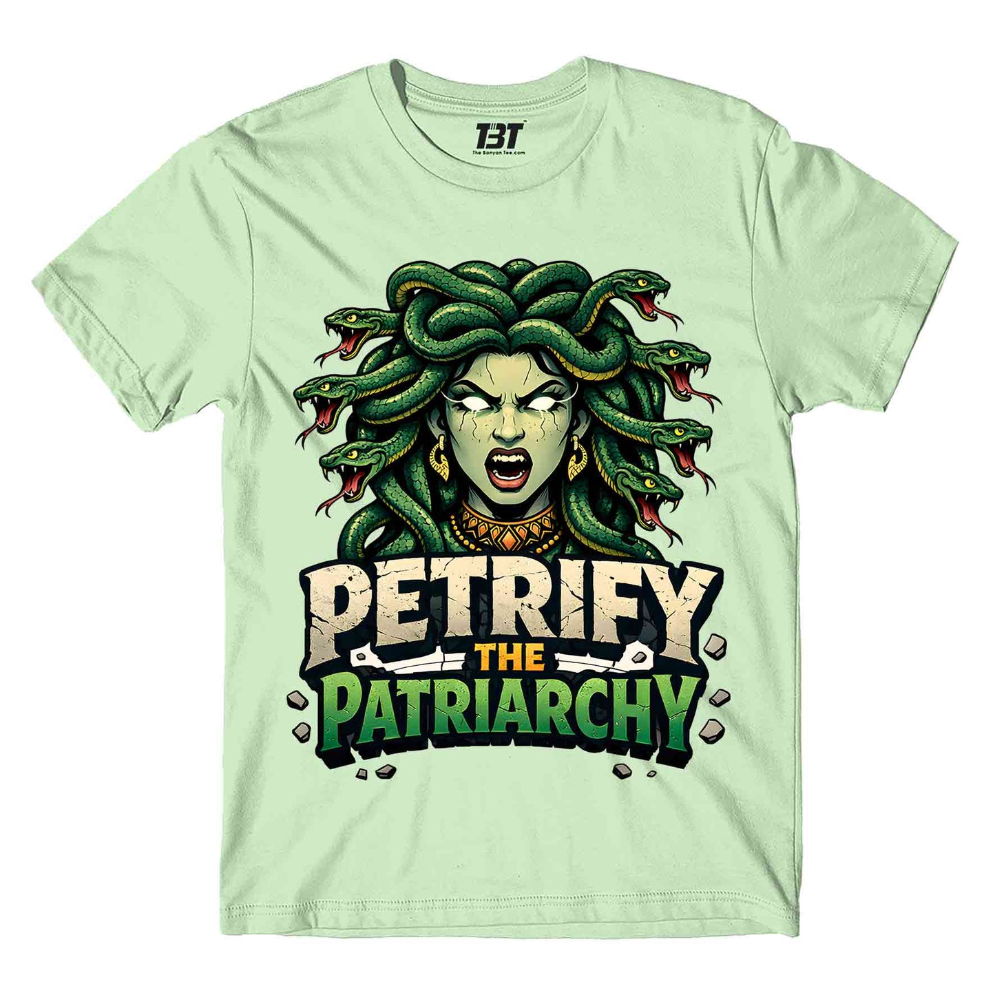 printed graphic petrify the patriarchy t-shirt printed graphic stylish buy online united states usa the banyan tee tbt men women girls boys unisex jade