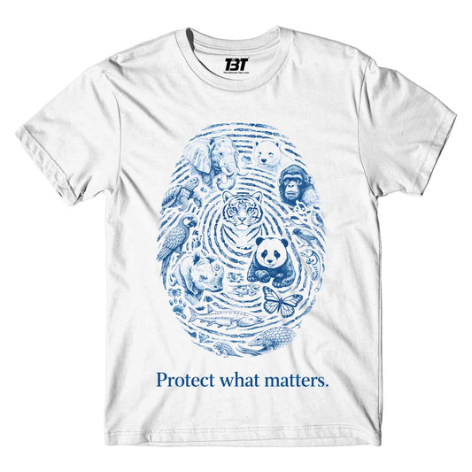 printed graphic protect what matters t-shirt printed graphic stylish buy online united states usa the banyan tee tbt men women girls boys unisex white