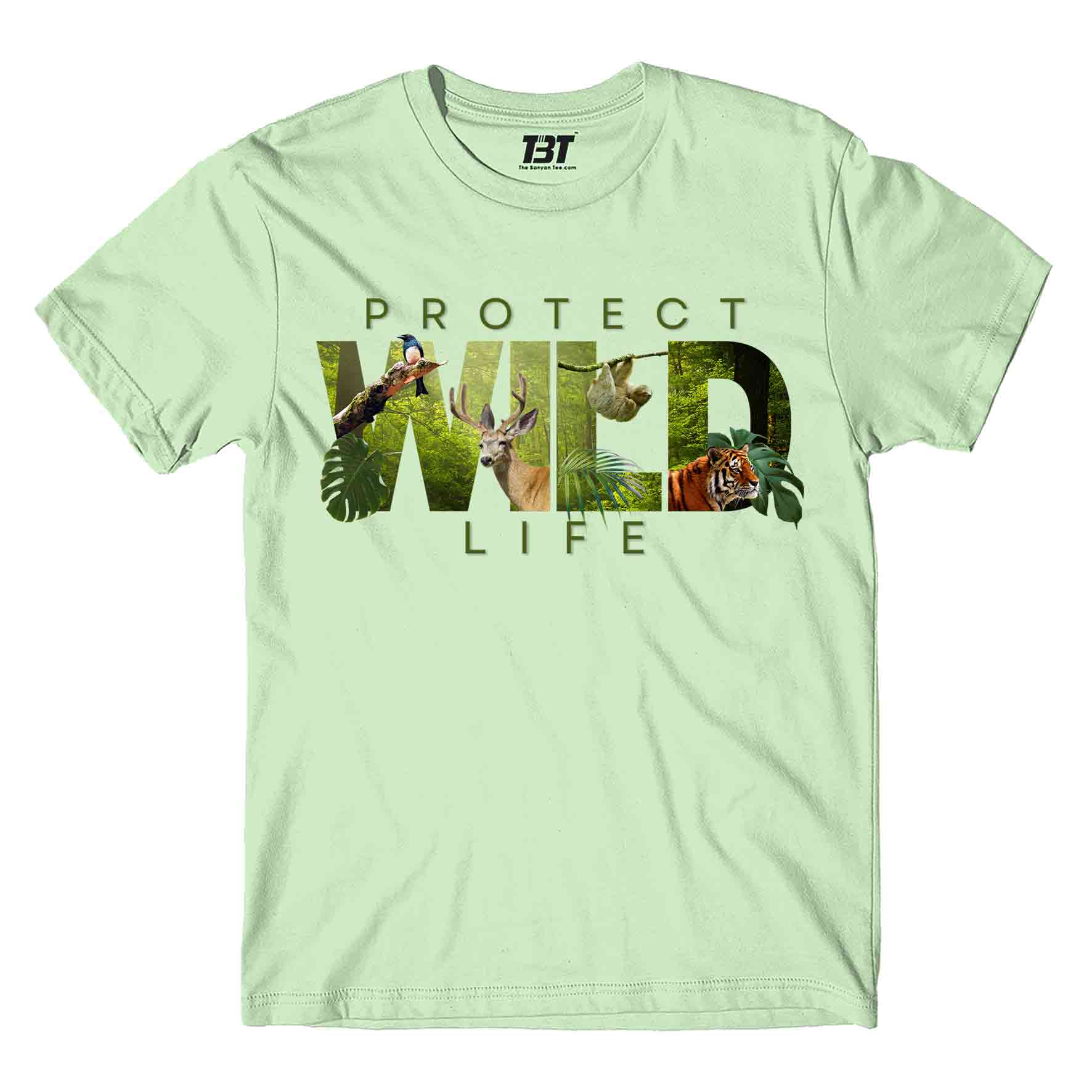 printed graphic protect the wildlife t-shirt printed graphic stylish buy online united states usa the banyan tee tbt men women girls boys unisex jade