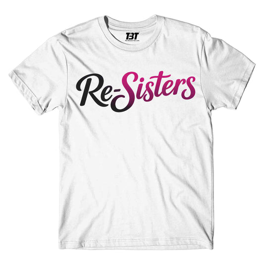 printed graphic re-sisters t-shirt printed graphic stylish buy online united states usa the banyan tee tbt men women girls boys unisex white