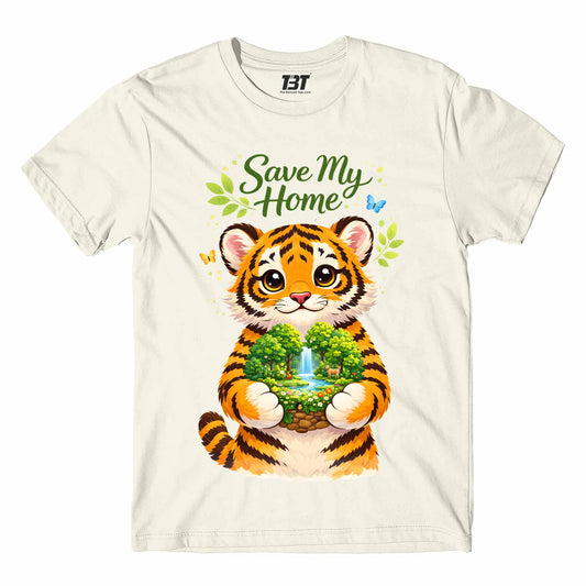 printed graphic save my home t-shirt printed graphic stylish buy online united states usa the banyan tee tbt men women girls boys unisex off white