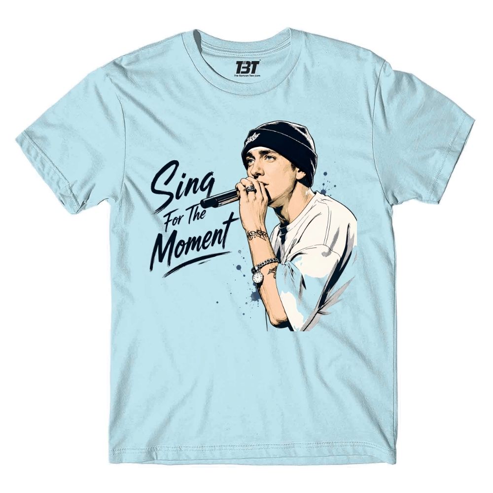 eminem sing for the moment t-shirt music band buy online united states usa the banyan tee tbt men women girls boys unisex baby blue 