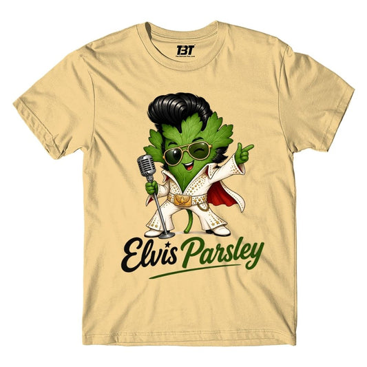 elvis presley parsley t-shirt music band buy online united states usa the banyan tee tbt men women girls boys unisex beige 