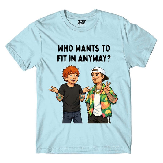 ed sheeran who wants to fit in t-shirt music band buy online united states usa the banyan tee tbt men women girls boys unisex baby blue 