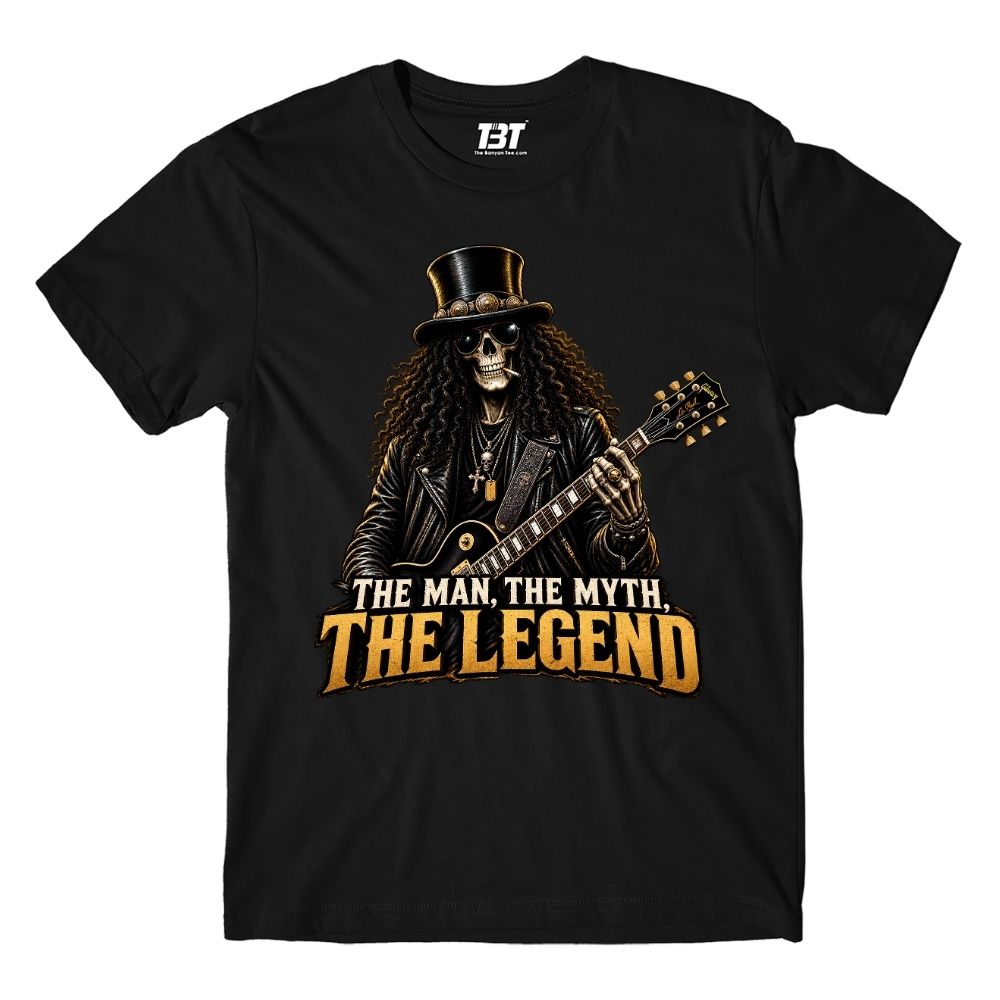 guns n' roses the guitar legend t-shirt music band buy online united states usa the banyan tee tbt men women girls boys unisex black 