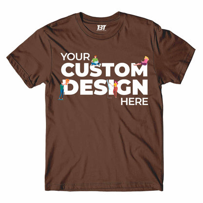customized custom t-shirt shirt coffee brown the banyan tee your design here