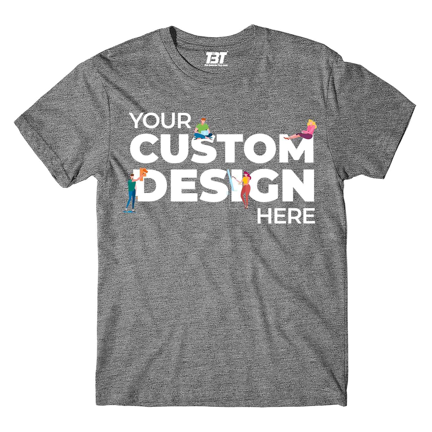 custom t shirt customized tee by the banyan tee charcoal melange
