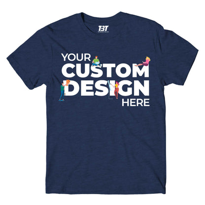 custom t shirt customized tee by the banyan tee navy melange