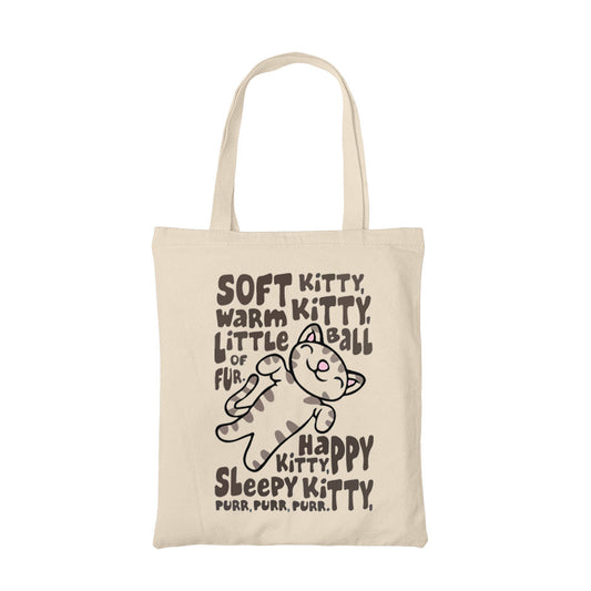 the big bang theory soft kitty tote bag hand printed cotton women men unisex