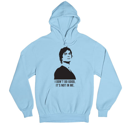 the vampire diaries i don't do good hoodie hooded sweatshirt winterwear tv & movies buy online united states usa the banyan tee tbt men women girls boys unisex gray tvd stefan elena damon caroline katherine tyler bonnie