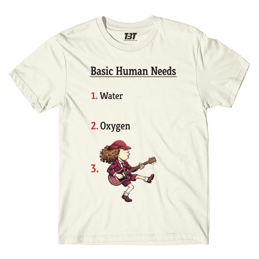 ac/dc basic human needs t-shirt music band buy online united states usa the banyan tee tbt men women girls boys unisex off white 