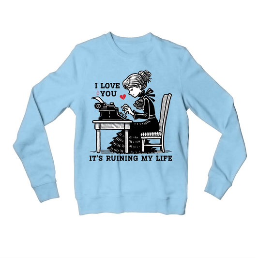 taylor swift fortnight sweatshirt upper winterwear music band buy online united states usa the banyan tee tbt men women girls boys unisex baby blue