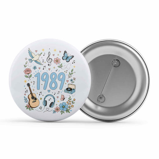 taylor swift 1989 badge pin button music band buy online united states usa the banyan tee tbt men women girls boys unisex  