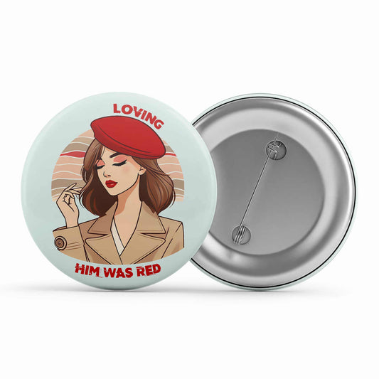 taylor swift loving him was red badge pin button music band buy online united states of america usa the banyan tee tbt men women girls boys unisex