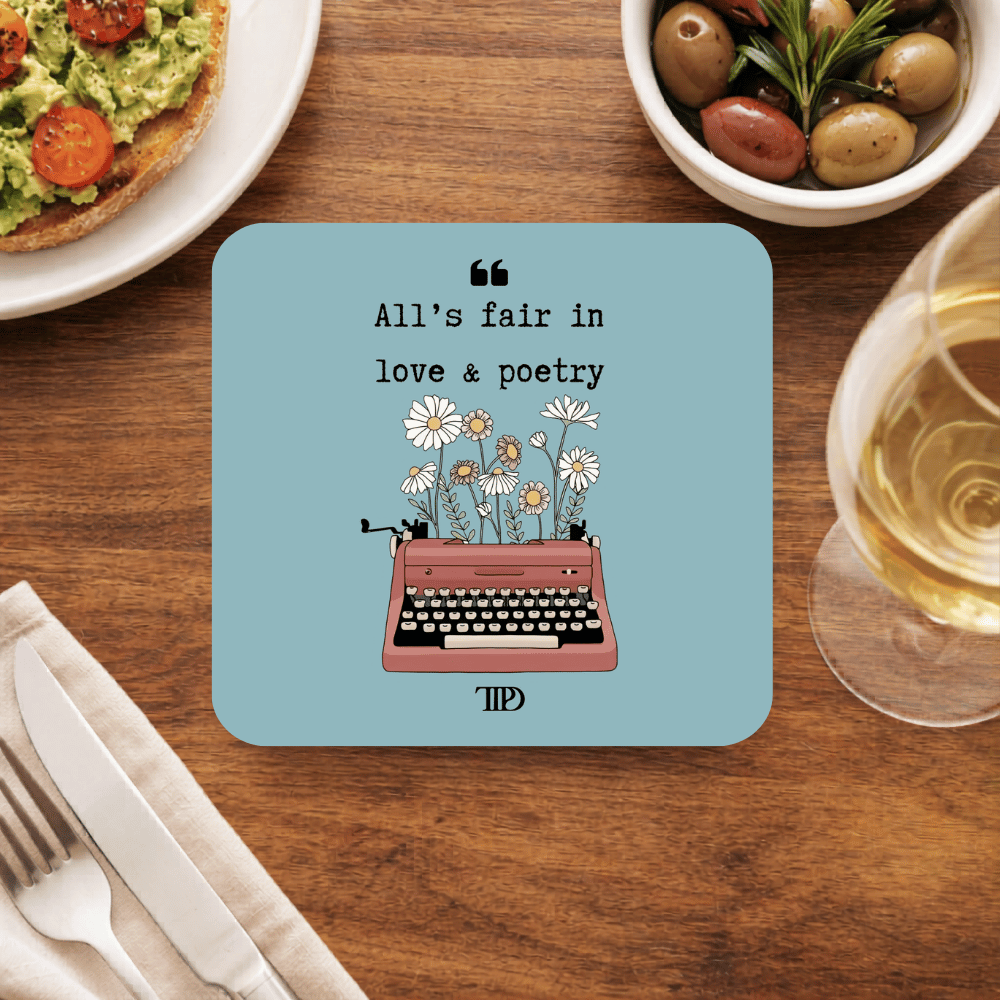 taylor swift love & poetry coasters wooden table cups indian music band buy online india the banyan tee tbt men women girls boys unisex