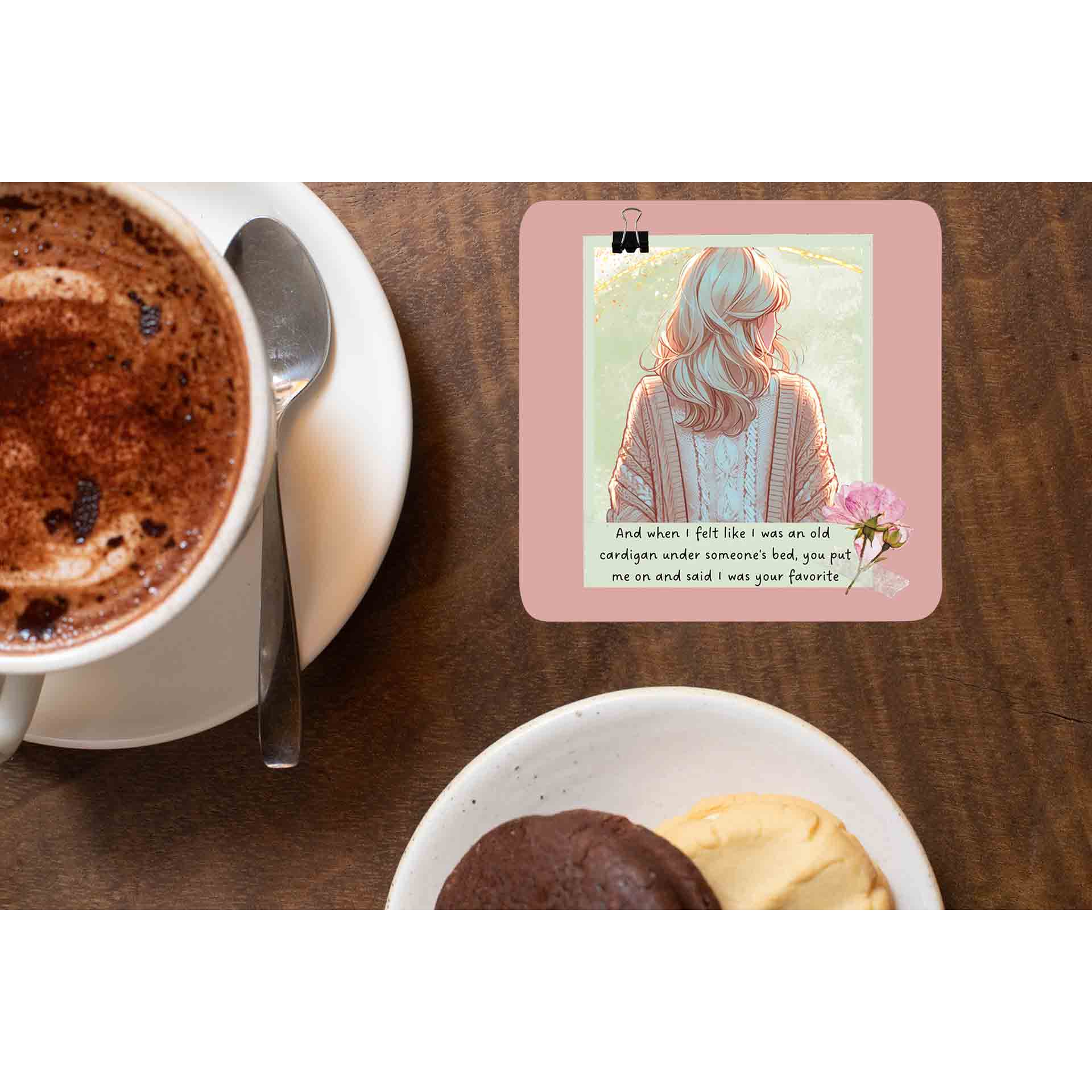taylor swift old cardigan coasters wooden table cups indian music band buy online india the banyan tee tbt men women girls boys unisex