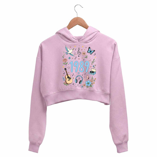 taylor swift 1989 crop hoodie hooded sweatshirt upper winterwear music band buy online united states usa the banyan tee tbt men women girls boys unisex baby pink 