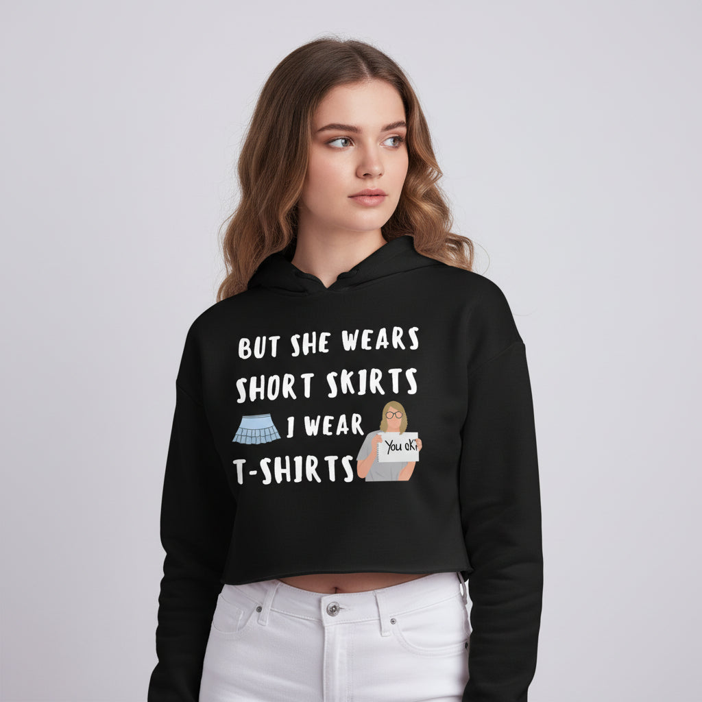 taylor swift i wear t-shirts crop hoodie hooded sweatshirt upper winterwear music band buy online india the banyan tee tbt men women girls boys unisex black