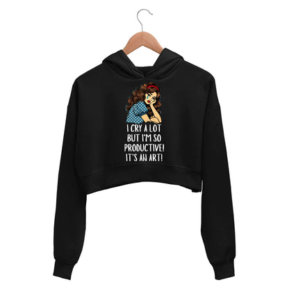 taylor swift i cry a lot but crop hoodie hooded sweatshirt upper winterwear music band buy online india the banyan tee tbt men women girls boys unisex black