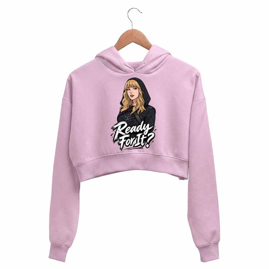 taylor swift ready for it crop hoodie hooded sweatshirt upper winterwear music band buy online united states usa the banyan tee tbt men women girls boys unisex baby pink 
