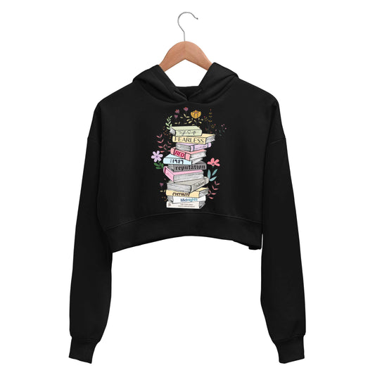taylor swift the tale of tunes crop hoodie hooded sweatshirt upper winterwear music band buy online india the banyan tee tbt men women girls boys unisex black
