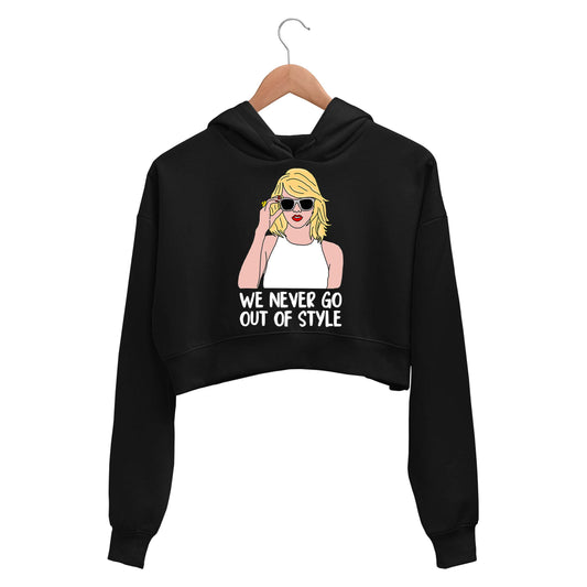 taylor swift style crop hoodie hooded sweatshirt upper winterwear music band buy online india the banyan tee tbt men women girls boys unisex black