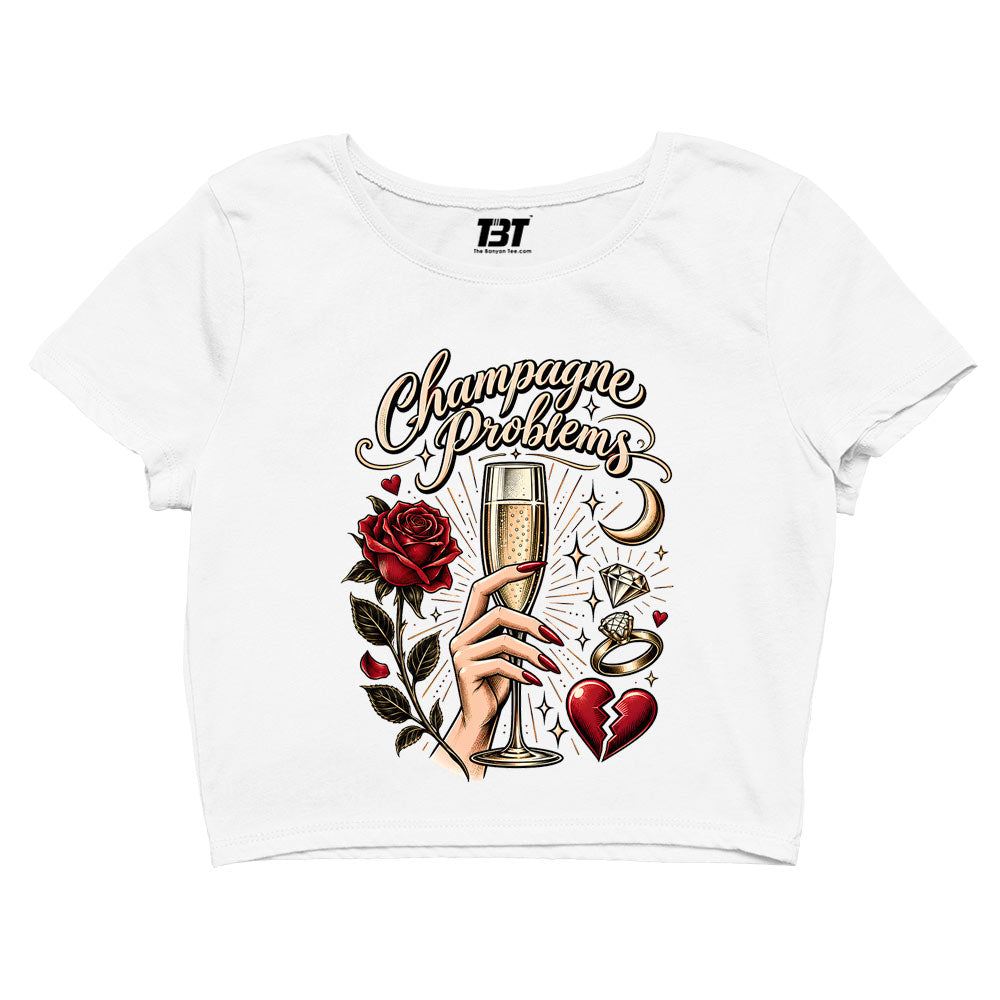 taylor swift champagne problems crop top music band buy online united states usa the banyan tee tbt men women girls boys unisex s 