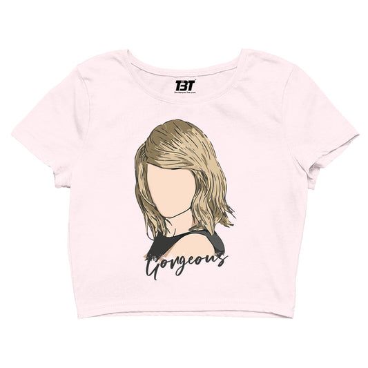 taylor swift gorgeous crop top music band buy online united states of america usa the banyan tee tbt men women girls boys unisex xs